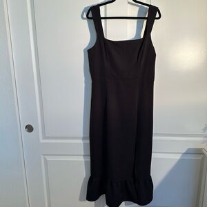 Laundry By Shelli Segal Black Midi Dress Size 16 NWT